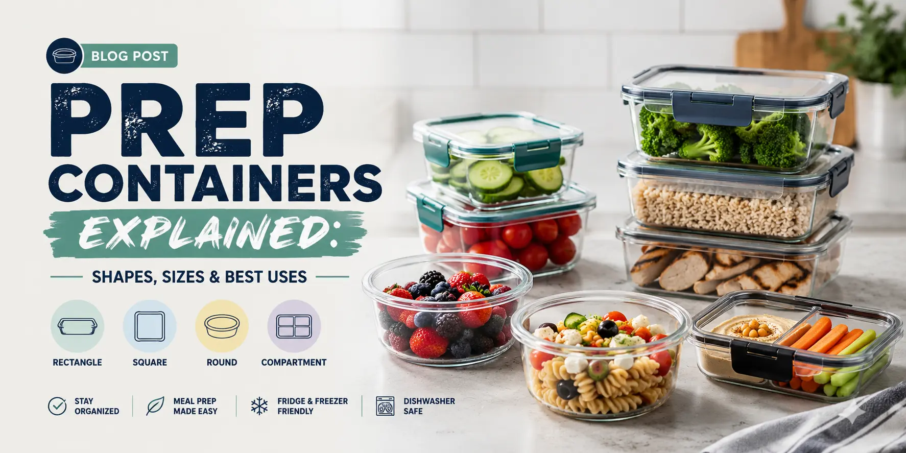 Prep Containers Explained: Shapes, Sizes & Best Uses