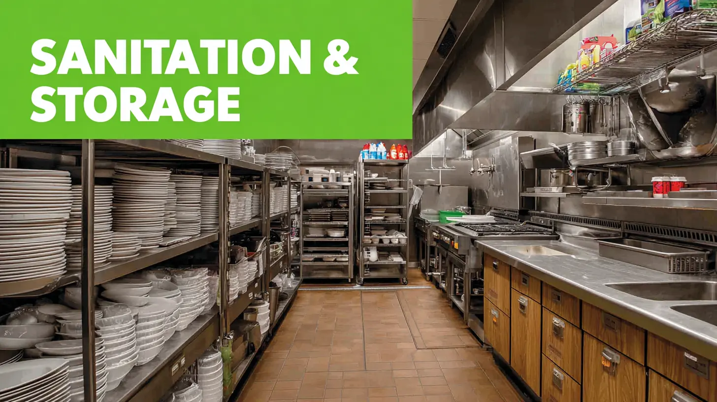 Sanitation & Storage: Creating a Safe and Organized Kitchen