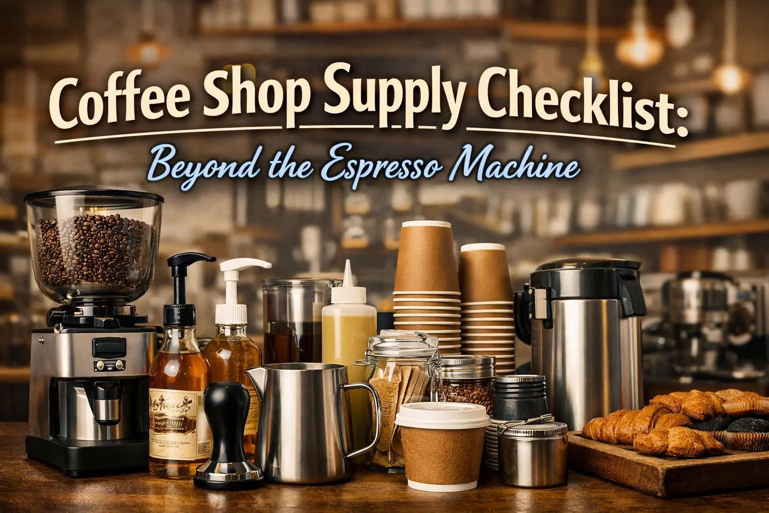 Coffee Shop Supply Checklist: Beyond the Espresso Machine