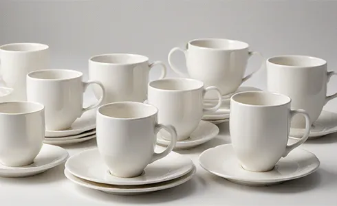 Porcelain Cups, Mugs, and Saucers