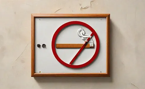 Smoking & No Smoking Sign