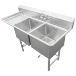 IMC/Teddy Two Compartment Sinks