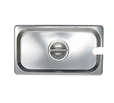 Admiral Craft Admiral Craft 1/3 Size Stainless Steel Steam Table Pan Cover Slotted with Handle 18/8 Lid