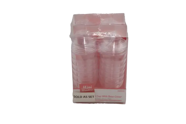 Ardous Trading Ardous Trading 3.5 oz Round Cup with Cover – 12-Piece Set