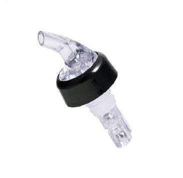 A.T.N. INC. Precision Liquor Pourer, 1.25oz, Clear and Black, Plastic, Crown Brands CO-P22016