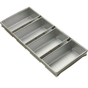 Oneida Bread Pan Set, 9" X 4.5", Aluminum, 4-Strap, Focus Foodservice 905642