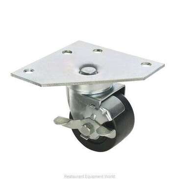 Oneida Triangle Plate Casters With Brakes Set of 4, Crown Brands XFPCTR3