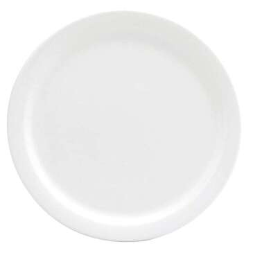 Oneida Dinner Plate, Narrow Rim, White, 9.5", Oneida 90950