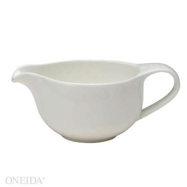 Oneida Gravy Boat, 12 Oz, White, Porcelain, Cromwell, (36/Case) Oneida XW6030000829