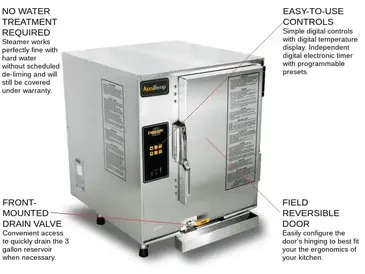 AccuTemp E62401E060 Steamer, Convection, Boilerless, Countertop