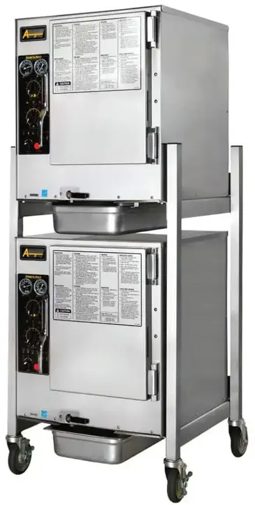 AccuTemp S62083D100 DBL Steamer, Convection, Electric, Boilerless, Floor Model