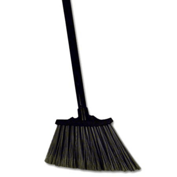 ACS INDUSTRIES, INC. Angle Broom, 8", Black, Plastic, Wood Handle, ACS Industries B441L