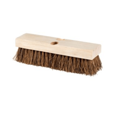 ACS INDUSTRIES, INC. Floor Scrub Brush, 10", Brown, Palmyra Fiber, Wood Block, ACS Industries B7110W