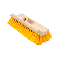 ACS INDUSTRIES, INC. Bi-Level Scrub Brush, 10", Yellow, Polypropylene, ACS Industries B7501