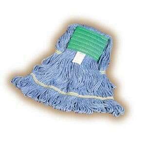 ACS INDUSTRIES, INC. Mop Head, Medium, Blue, Cotton/Synthetic, ACS Industries M8706