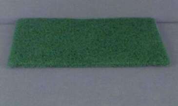 ACS INDUSTRIES, INC. Scouring Pad, 6" x 9", Green, Nylon Blend, General Purpose, ACS Industries S096