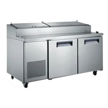 Admiral Craft USPZ-2D Refrigerated Counter, Pizza Prep Table