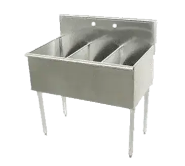 Advance Tabco 4-3-36 Sink, (3) Three Compartment