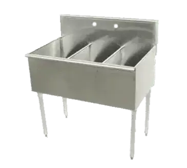 Advance Tabco 4-3-36-X Sink, (3) Three Compartment