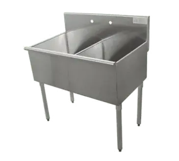 Advance Tabco 4-42-48 Sink, (2) Two Compartment