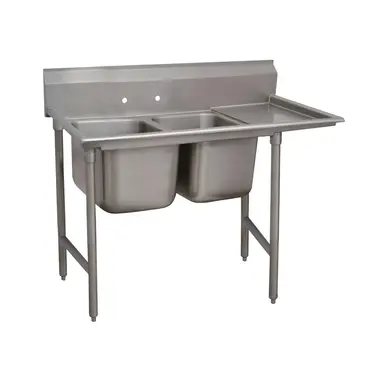 Advance Tabco 9-2-36-36R Sink, (2) Two Compartment