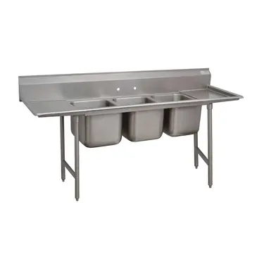 Advance Tabco 9-23-60-24RL Sink, (3) Three Compartment