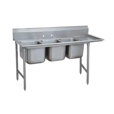 Advance Tabco 9-23-60-36R Sink, (3) Three Compartment