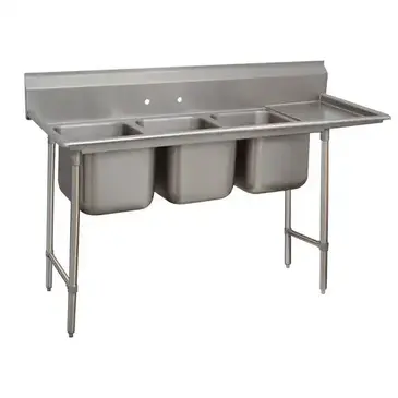 Advance Tabco 9-23-60-36R Sink, (3) Three Compartment