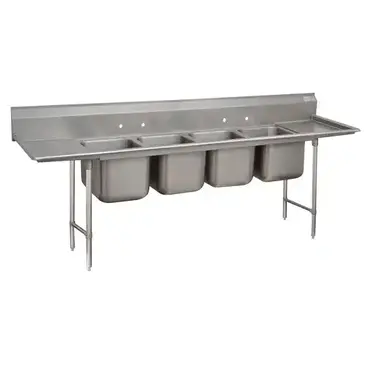 Advance Tabco 9-24-80-18RL Sink, (4) Four Compartment