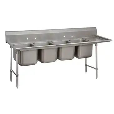 Advance Tabco 9-24-80-24R Sink, (4) Four Compartment