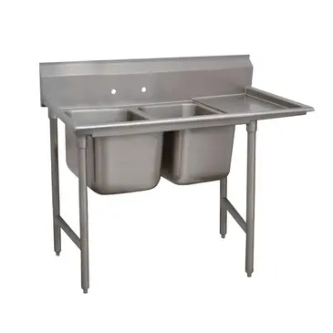 Advance Tabco 9-42-48-24R Sink, (2) Two Compartment