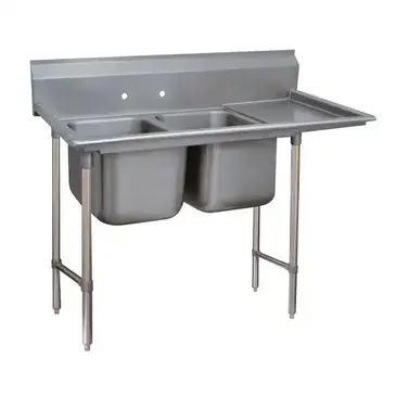 Advance Tabco 9-42-48-36R Sink, (2) Two Compartment