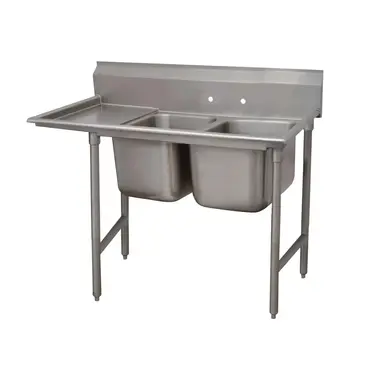 Advance Tabco 93-2-36-36L Sink, (2) Two Compartment
