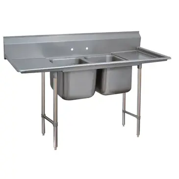 Advance Tabco 93-62-36-24RL Sink, (2) Two Compartment