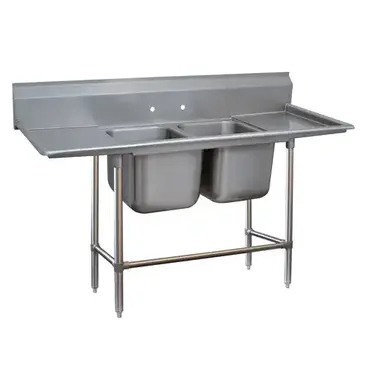 Advance Tabco 94-22-40-18RL Sink, (2) Two Compartment