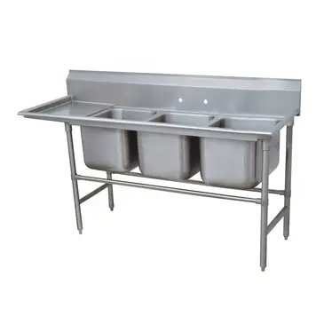 Advance Tabco 94-23-60-18L Sink, (3) Three Compartment