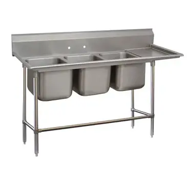 Advance Tabco 94-23-60-18R Sink, (3) Three Compartment