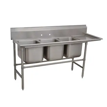 Advance Tabco 94-23-60-24R Sink, (3) Three Compartment