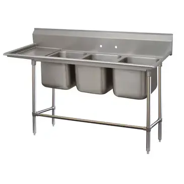 Advance Tabco 94-23-60-36L Sink, (3) Three Compartment