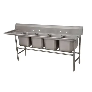 Advance Tabco 94-24-80-18L Sink, (4) Four Compartment