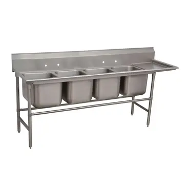 Advance Tabco 94-24-80-18R Sink, (4) Four Compartment