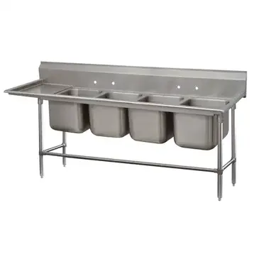 Advance Tabco 94-4-72-18L Sink, (4) Four Compartment