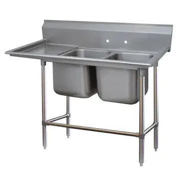 Advance Tabco 94-42-48-36L Sink, (2) Two Compartment