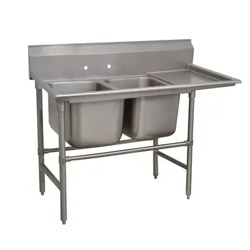 Advance Tabco 94-42-48-36R Sink, (2) Two Compartment