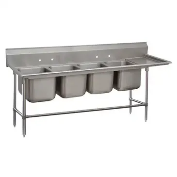 Advance Tabco 94-84-80-18R Sink, (4) Four Compartment