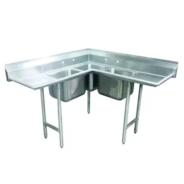 Advance Tabco 94-K2-24D Sink, (3) Three Compartment