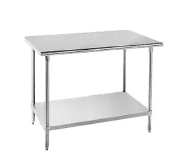 Advance Tabco AG-244 Work Table,  40" - 48", Stainless Steel Top