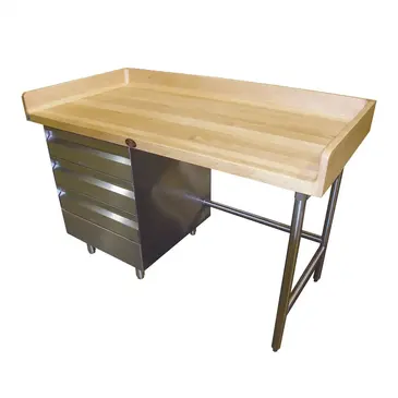 Advance Tabco BGT-304L Prep Work Table, Bakers Top