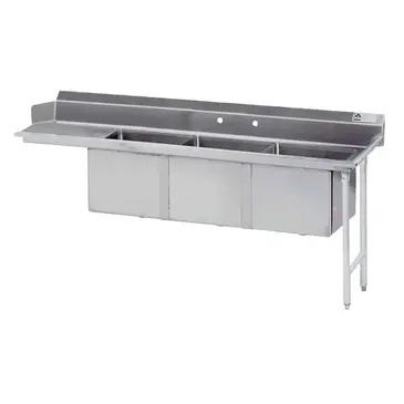 Advance Tabco DTC-3-1620-66R Dishtable, with Potsinks