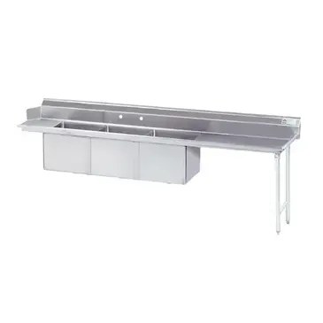 Advance Tabco DTC-3-1824-96R Dishtable, with Potsinks